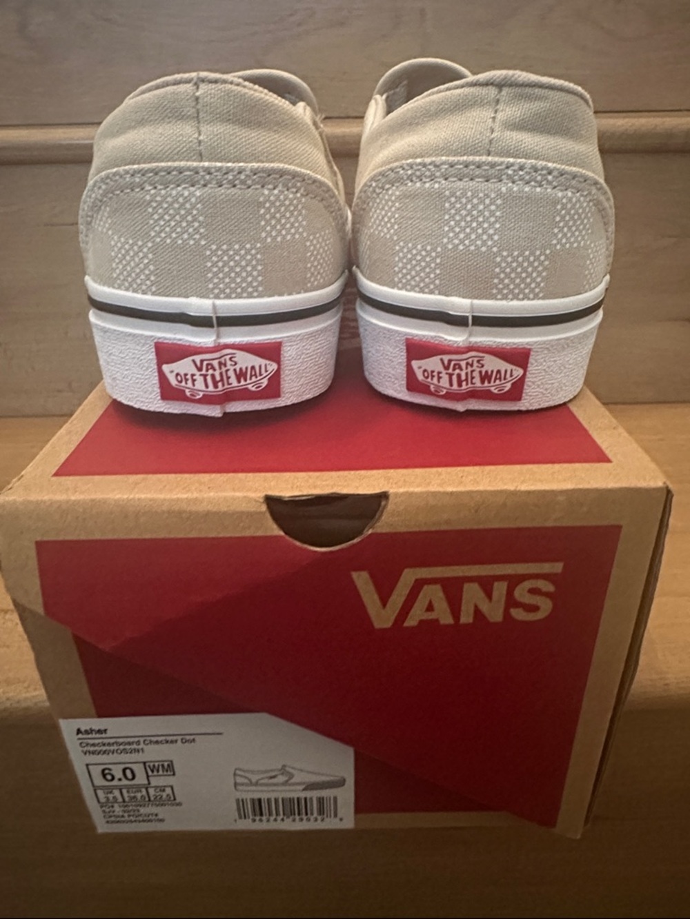 Asher Vans Slip-On Checkerboard Sneakers - Picture 3 of 3
